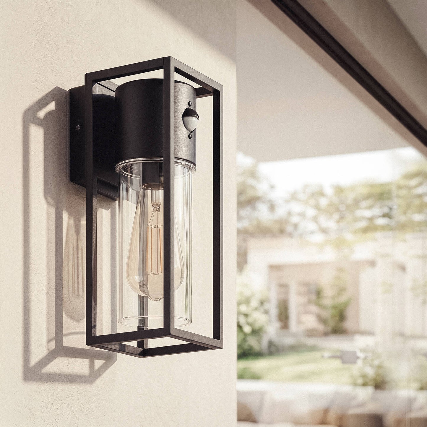 Aplique de Pared Exterior Aluminio con Detector de Movimiento Siawja