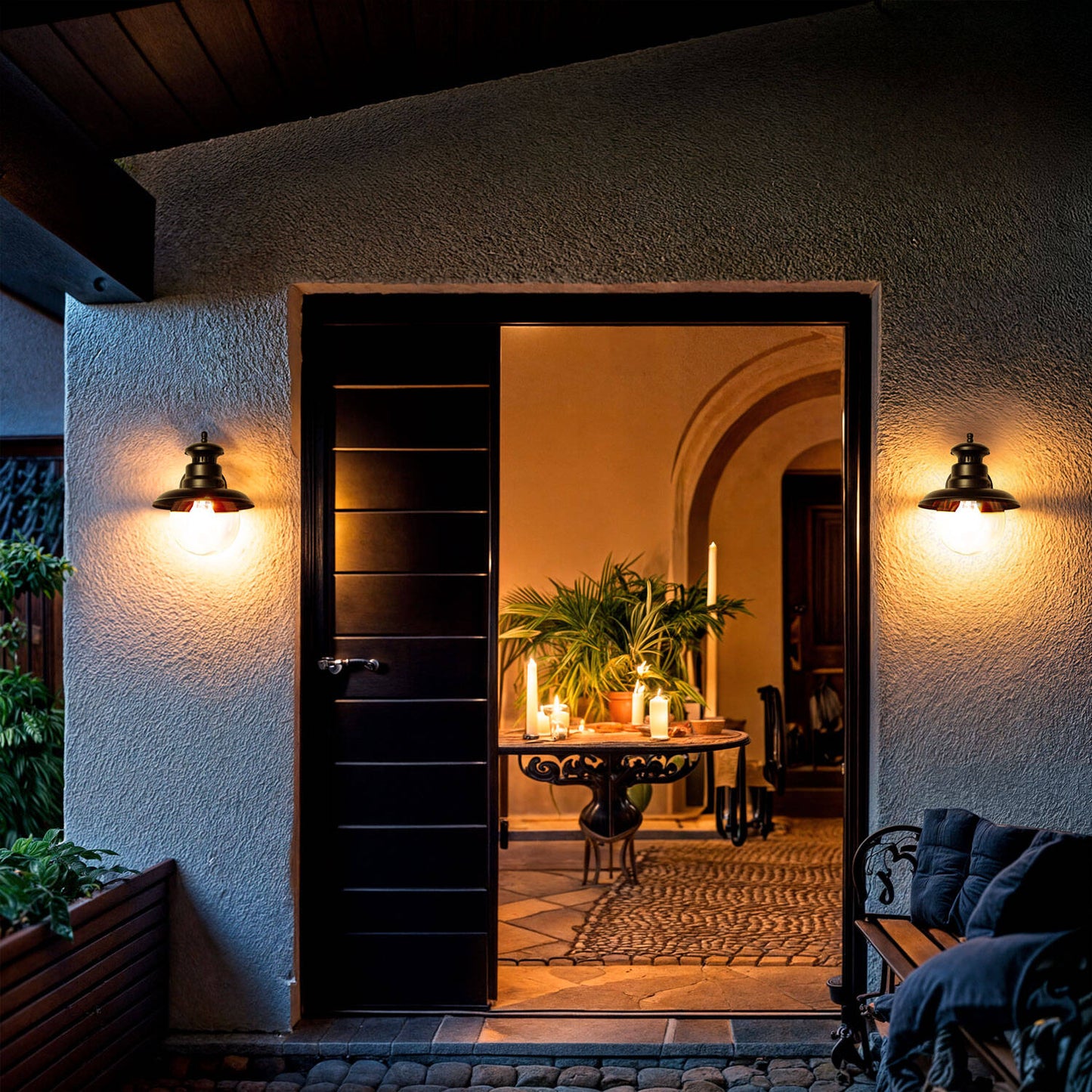 Aplique de Pared Exterior Aluminio Lurnea