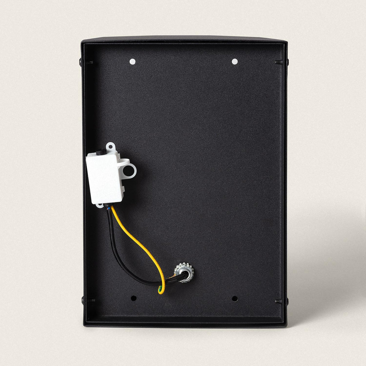 Aplique de Pared Exterior Metal y Cristal Hadley