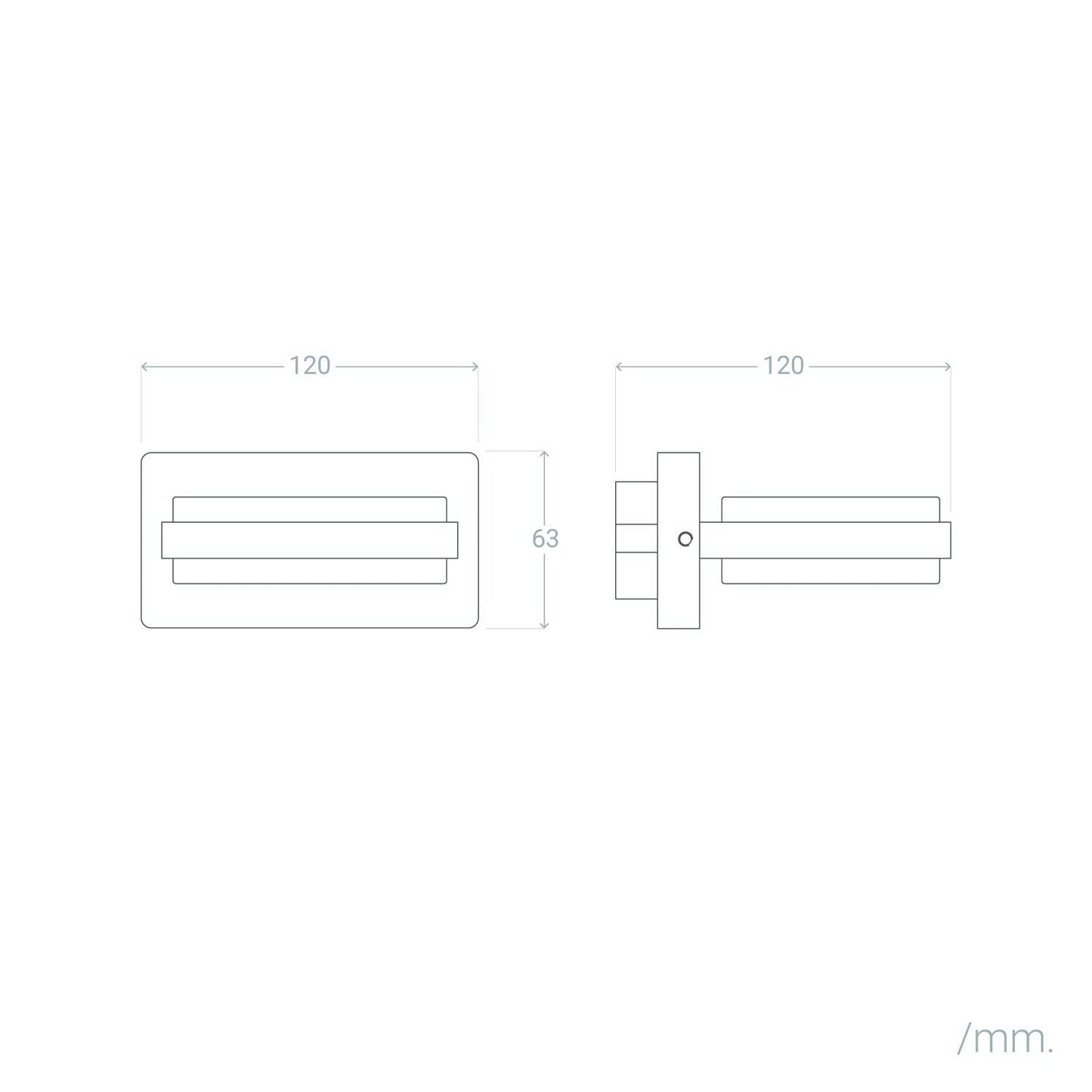 Aplique de Pared Exterior LED 10W Aluminio Duhun