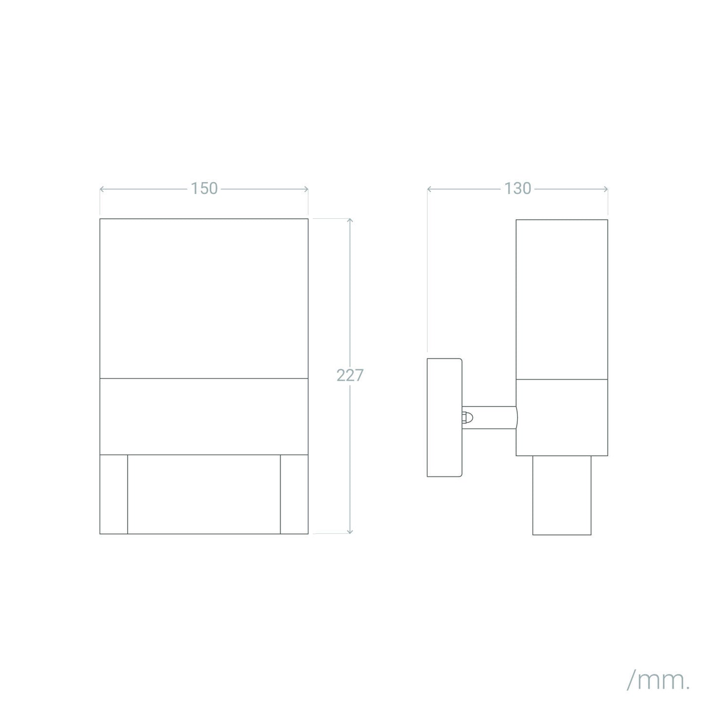 Aplique de Pared Exterior LED 10W Aluminio para Numeración de Vivienda Mulham