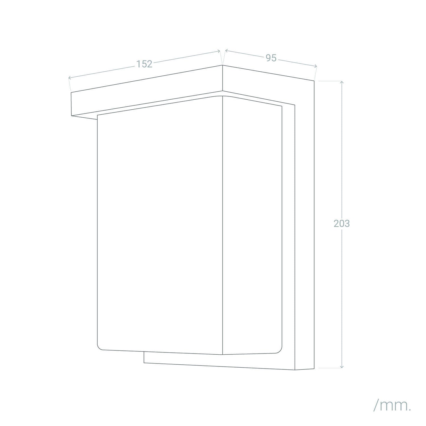 Aplique de Pared Exterior LED 16W Aluminio Tyron
