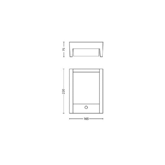 Aplique de Pared Exterior LED 3.8W PHILIPS Arbour