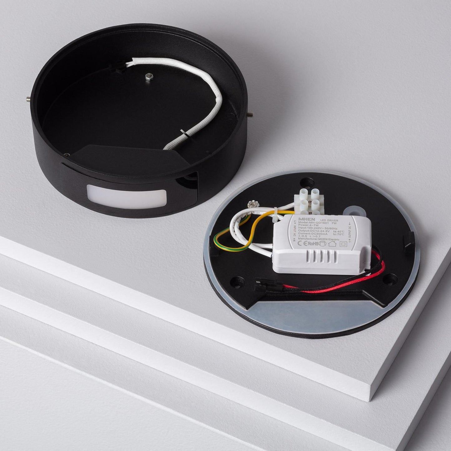 Aplique de Pared Exterior LED 6W Aluminio Crono Blanco