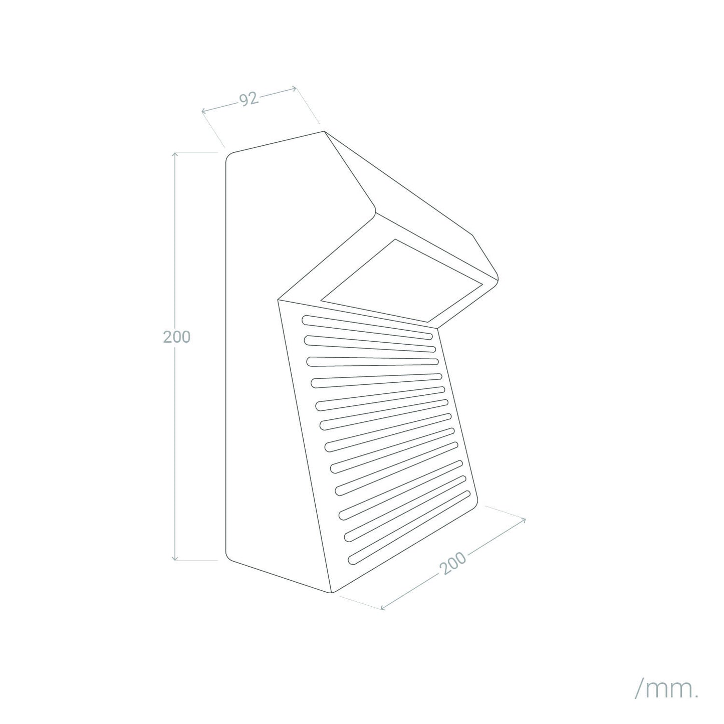 Aplique de Pared Exterior LED 8W Cemento Sealy