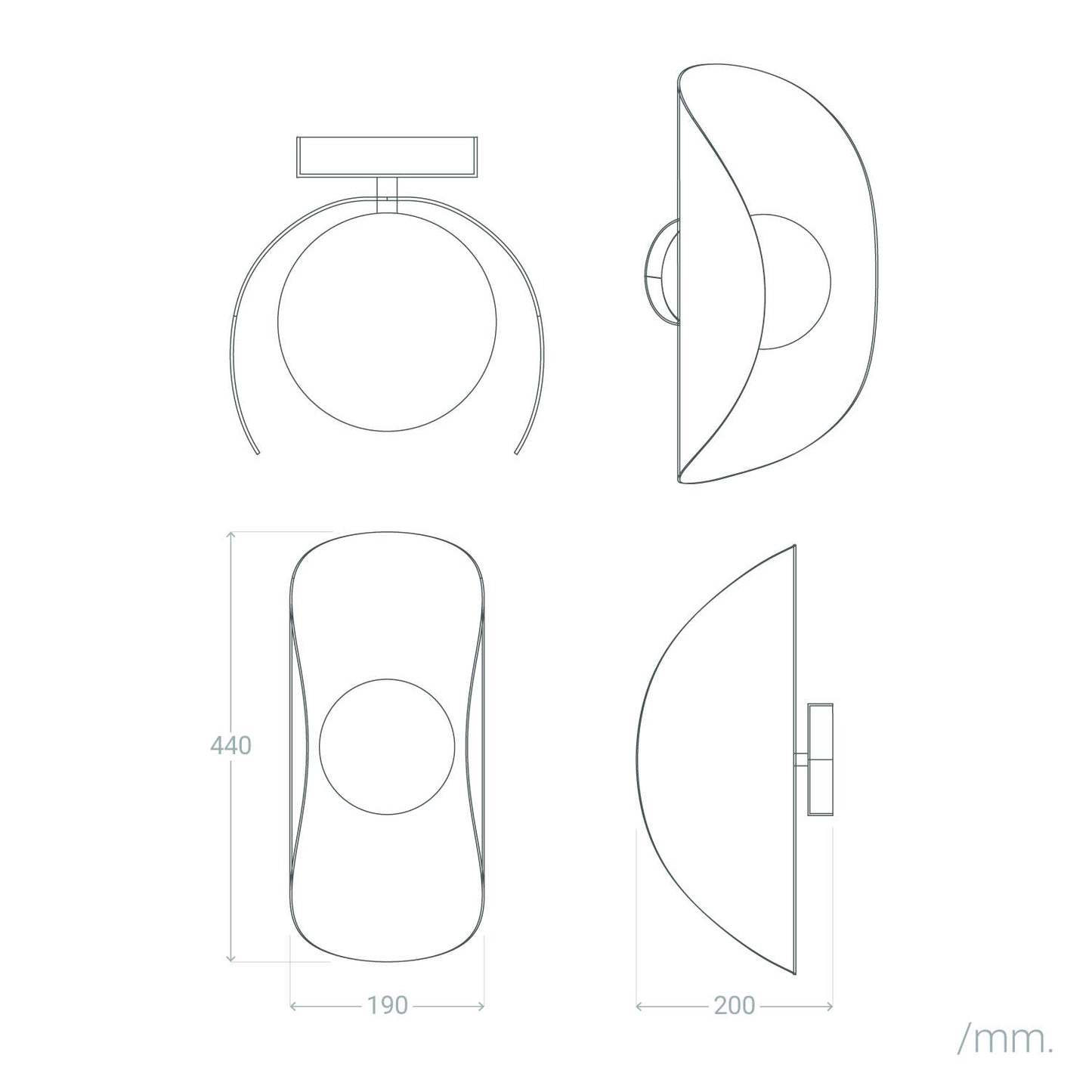 Aplique de Pared Metal y Cristal Ishan II ILUZZIA