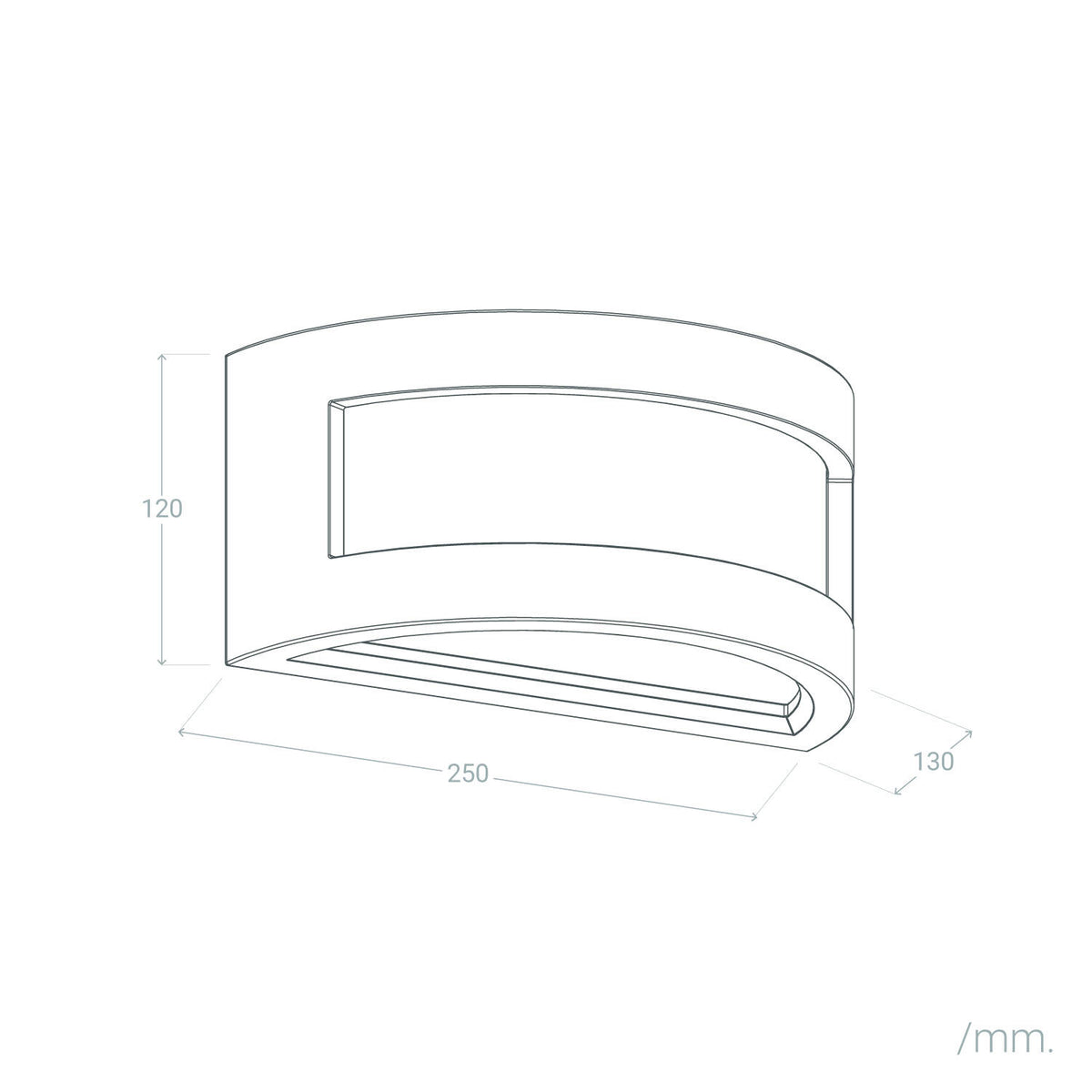 Aplique de Pared Yeso Ouriel