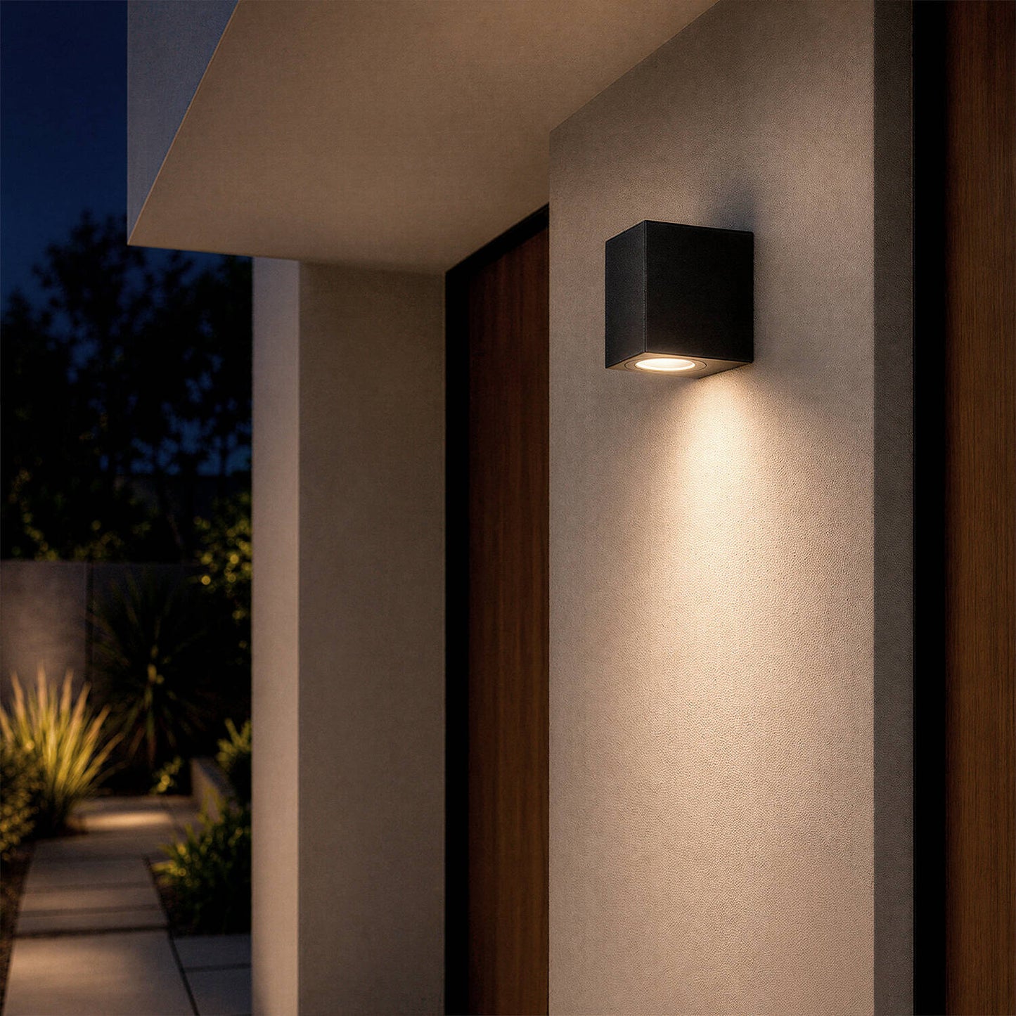 Aplique Exterior de Pared Miseno Negro
