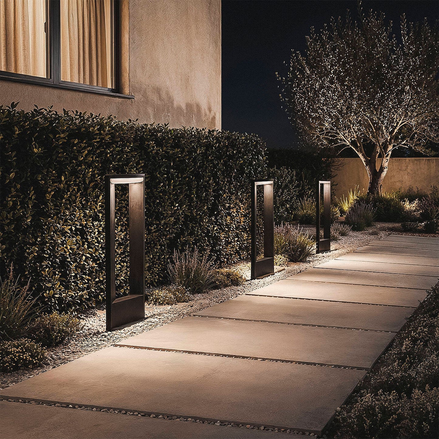 Baliza Exterior LED 12W Superficie Pie 60cm Salor
