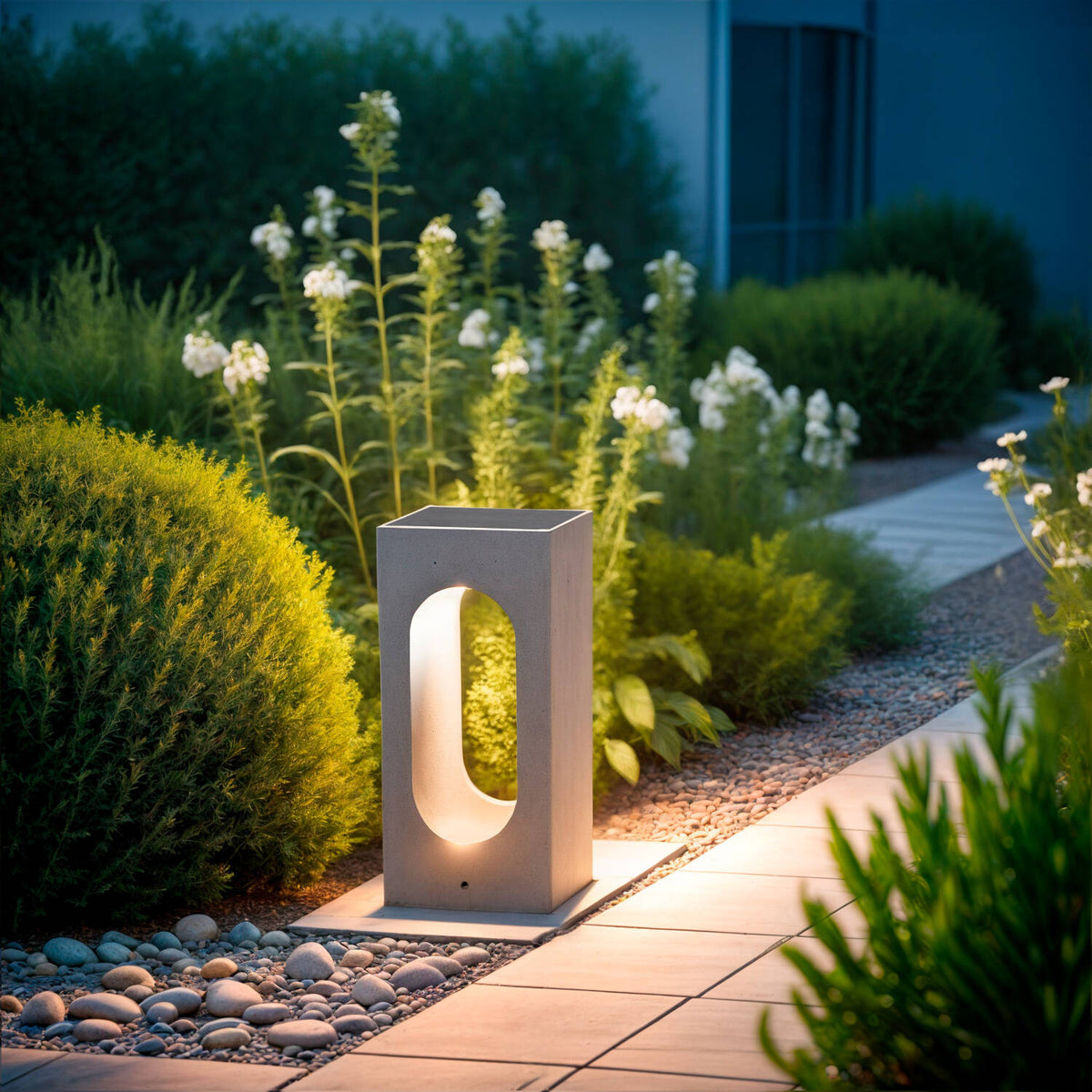 Baliza Exterior LED Regulable 6W Cemento Sylexa 35 cm