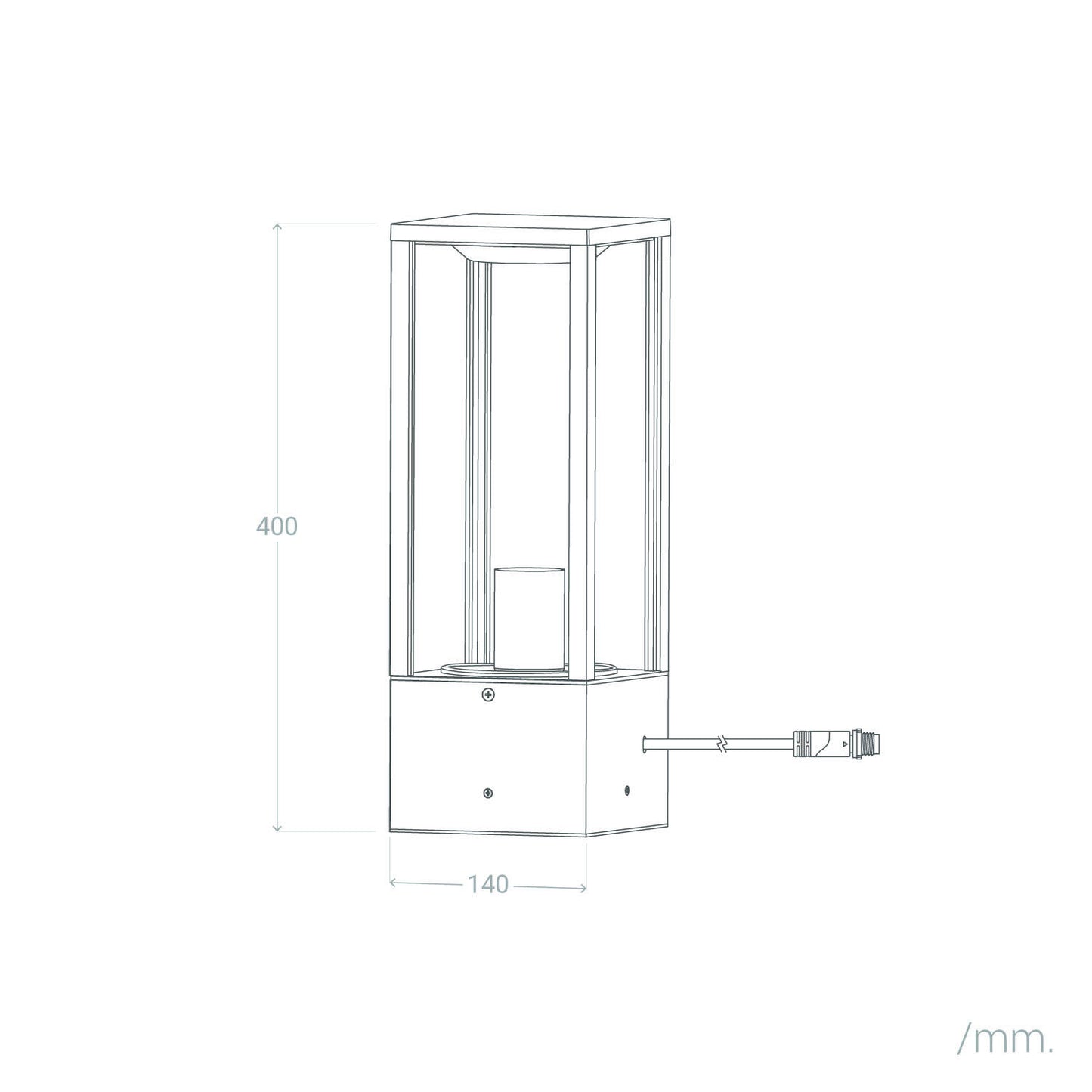 Baliza Exterior Superficie Pie Bayal EasyFit 12V