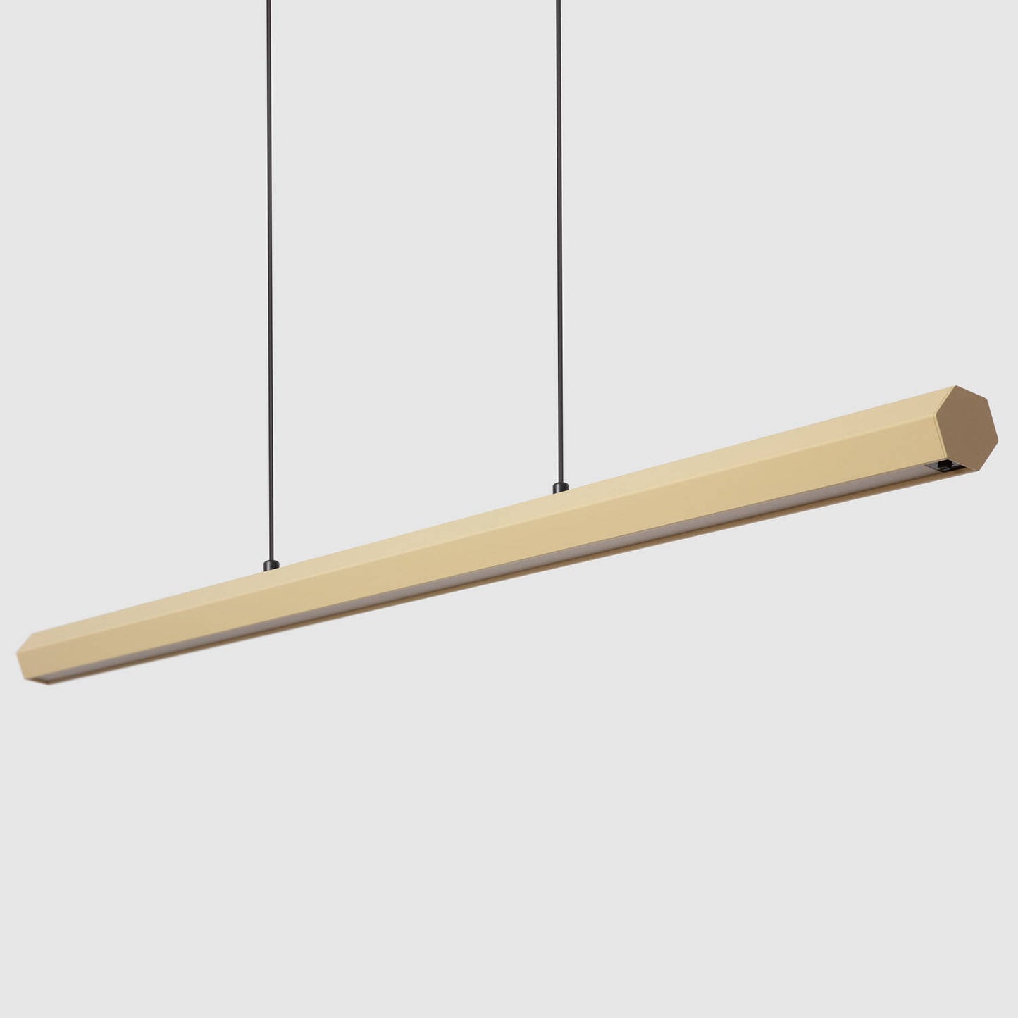 Lámpara Colgante Lineal LED 42W Aluminio Blanco Seleccionable Iluminación Doble Cara Funky Kool