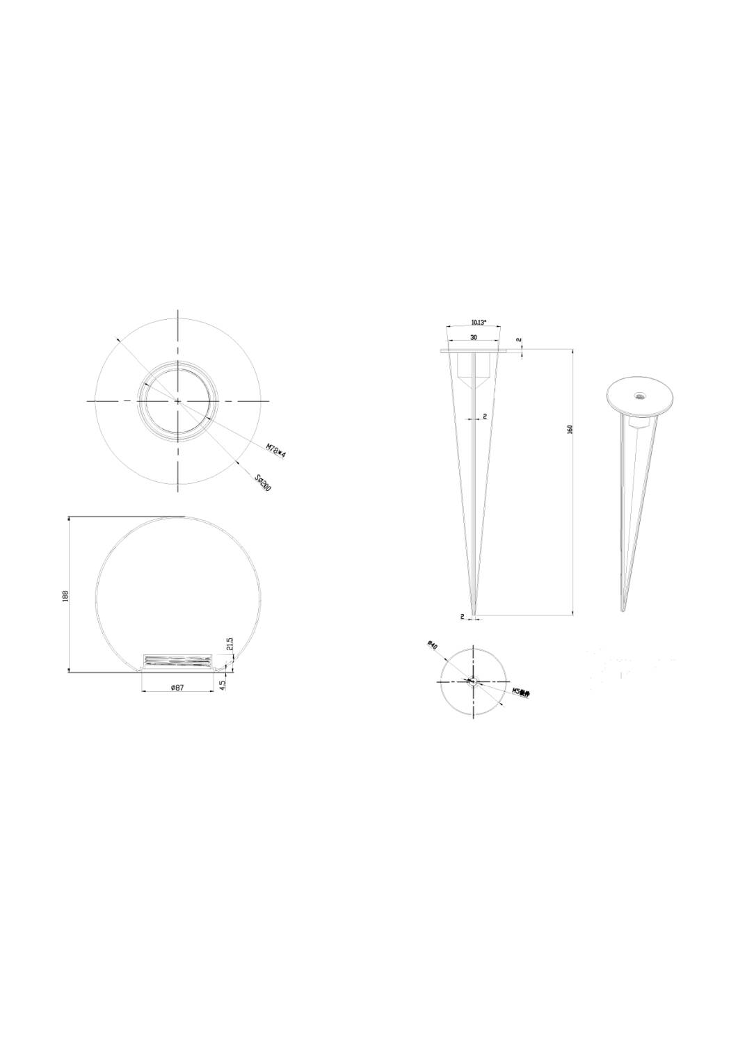 Esfera LED IP44 3W EasyFit 12V