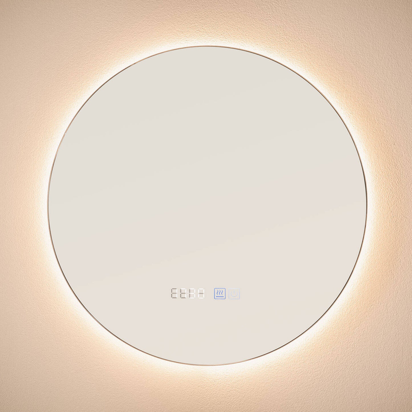 Espejo Baño con Luz LED y Antivaho Ø45 cm Volpe