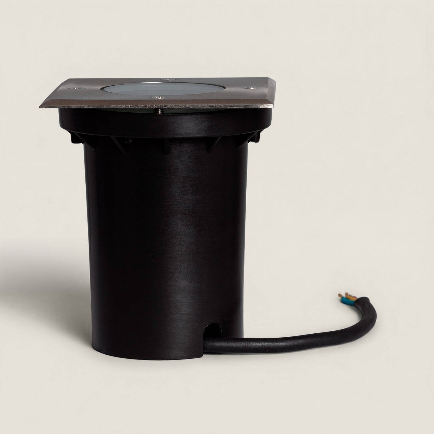 Foco Exterior Empotrable Suelo Cuadrado Inox GU10 Cenit