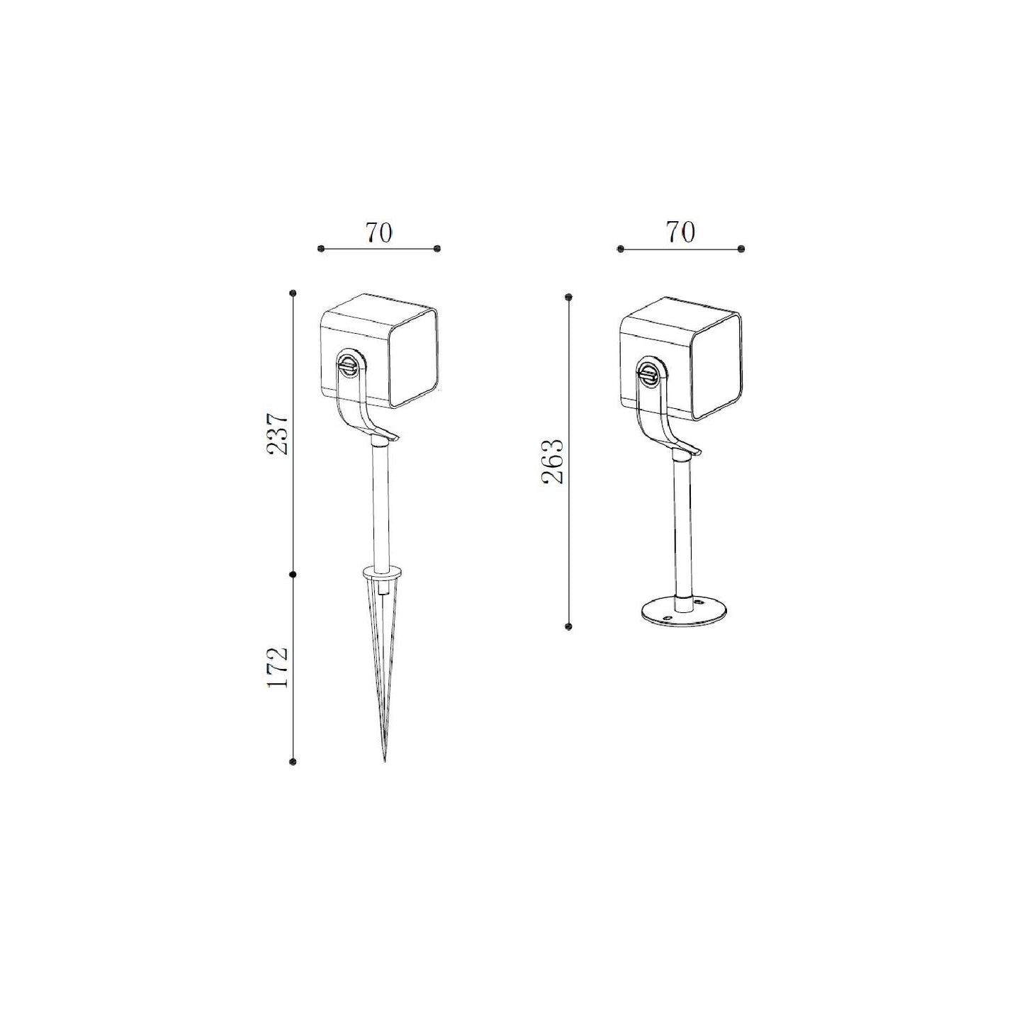 Foco Exterior LED 11W con Pincho Attex