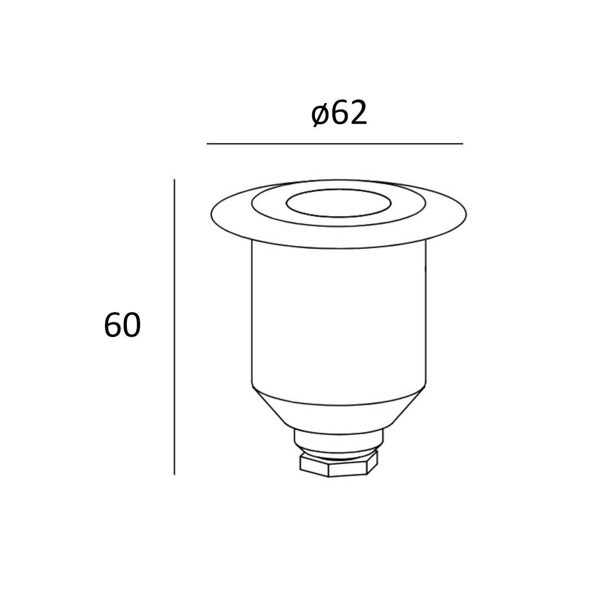Foco LED Circular Empotrable en Suelo Gea Signaling IP67 LEDS-C4 55-9769-54-T2