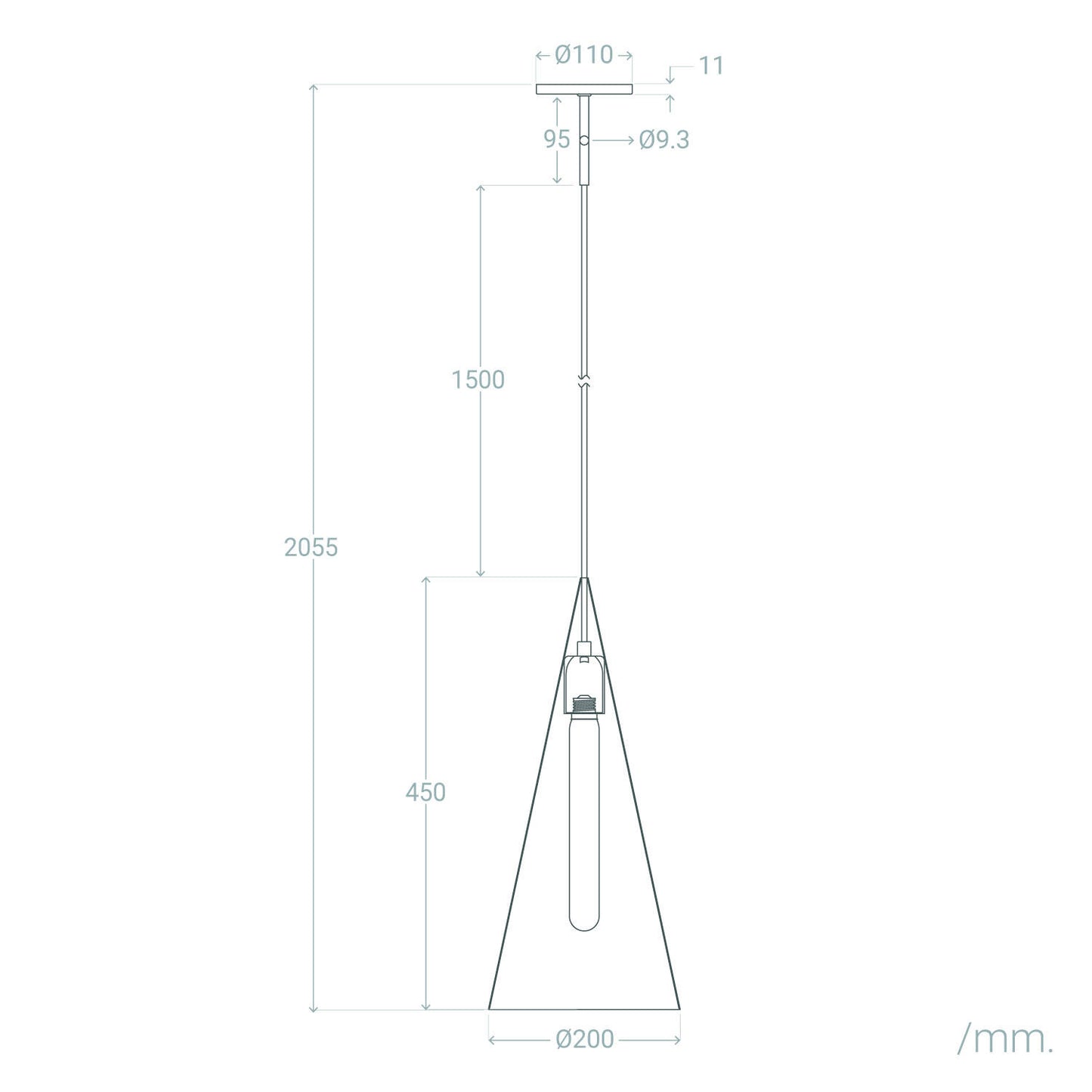 Lámpara Colgante Aluminio Odyssey Short