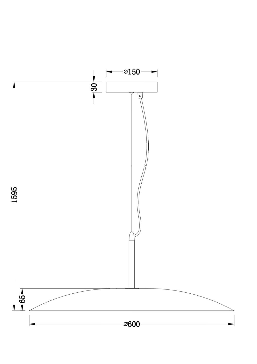 Lámpara Colgante Acústica LED 15W Fieltro Otti-S