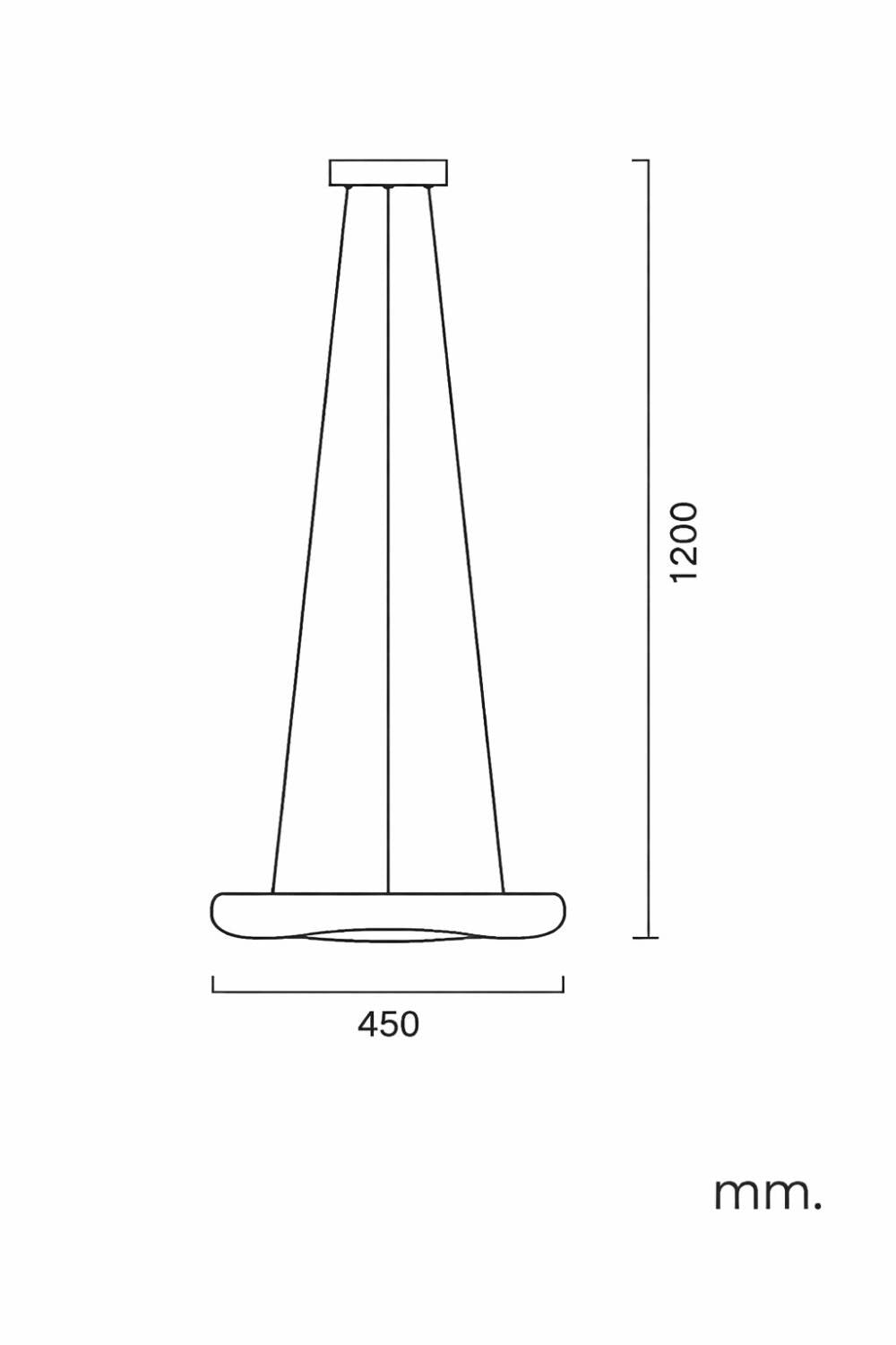 Lámpara Colgante LED 36W Ø450 mm Kate