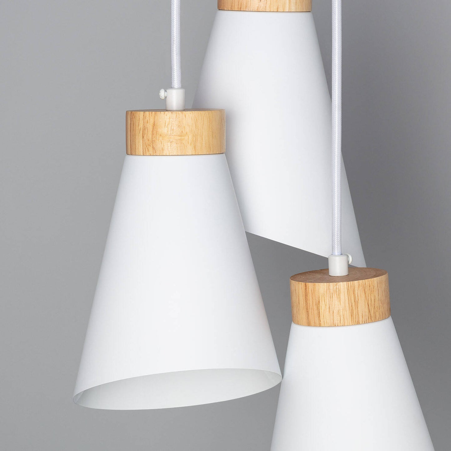Lámpara Colgante Aluminio y Madera Itai