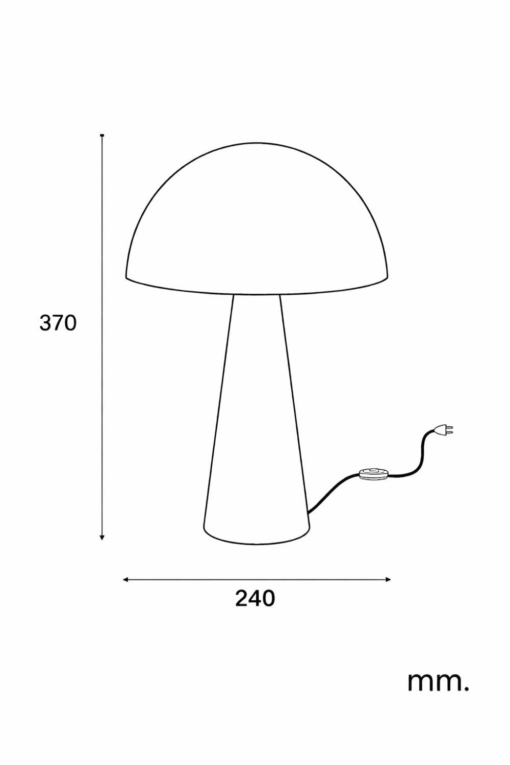 Lámpara de Mesa Cemento Oscuro Besnica