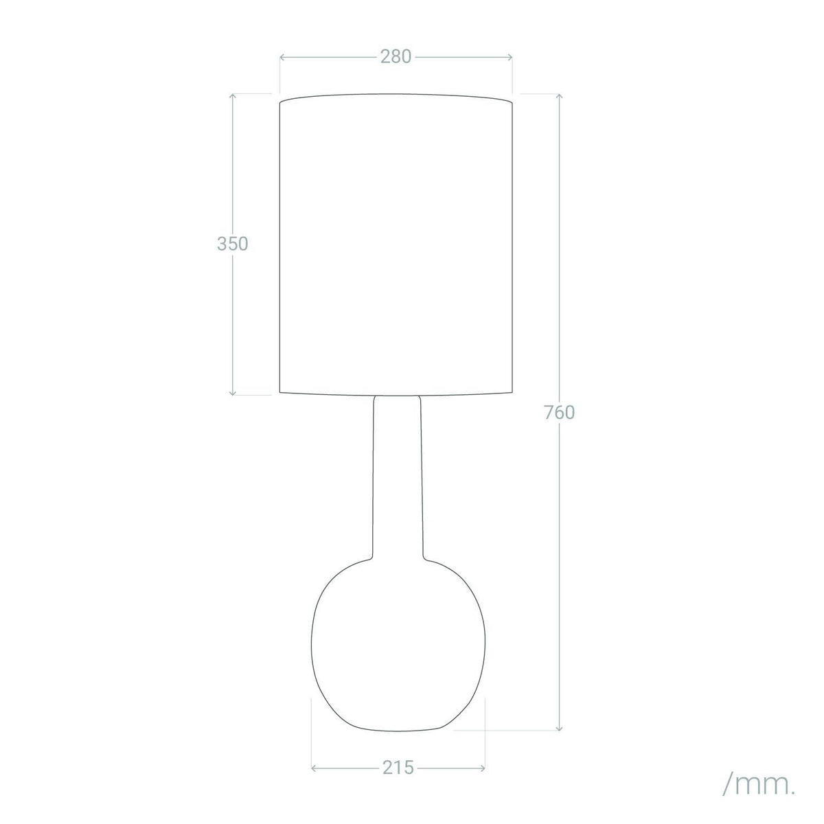 Lámpara de Mesa de Porcelana Guldan