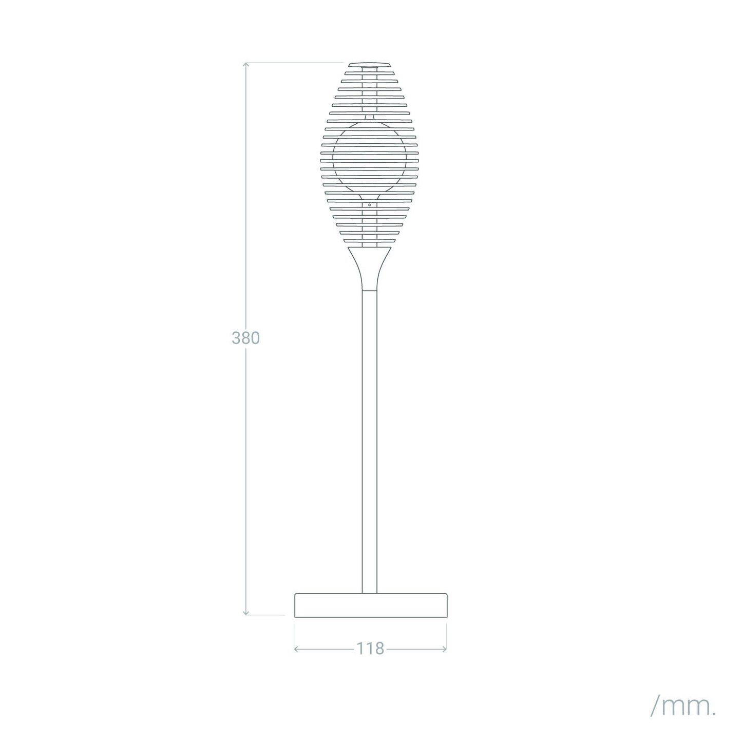 Lámpara de Mesa LED Portátil Exterior con Batería USB Recargable Metal Dukuza