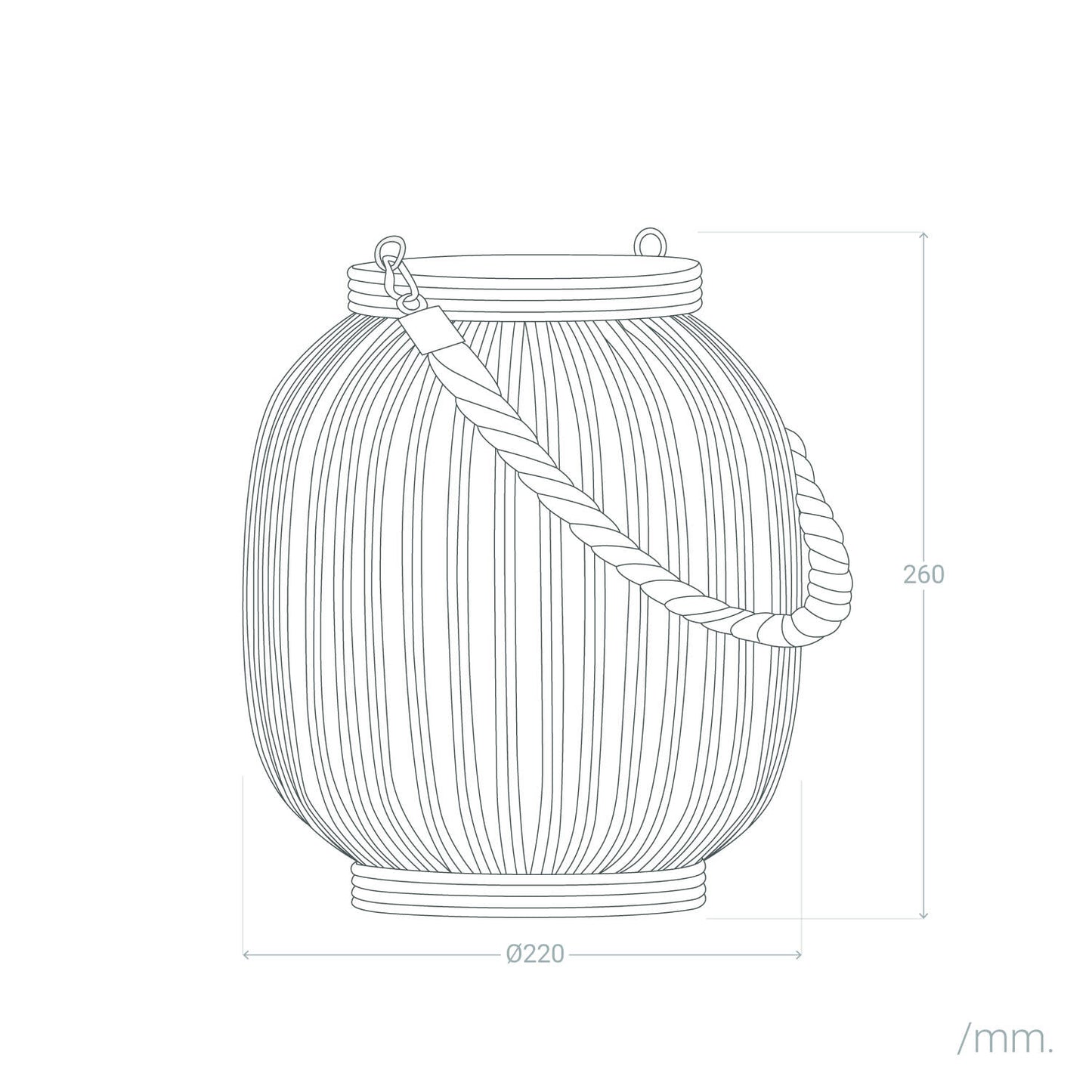 Lámpara de Mesa LED Portátil para Exterior Ratán Dragonera