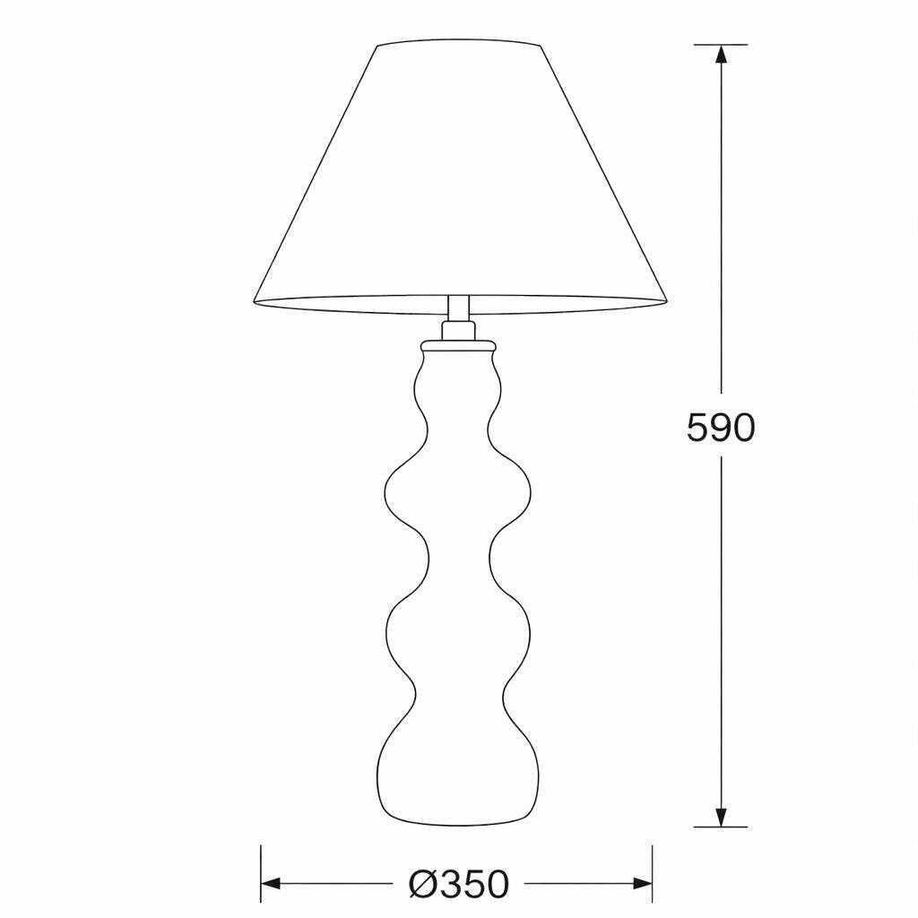 Lámpara de Mesa Madera Anahla ILUZZIA
