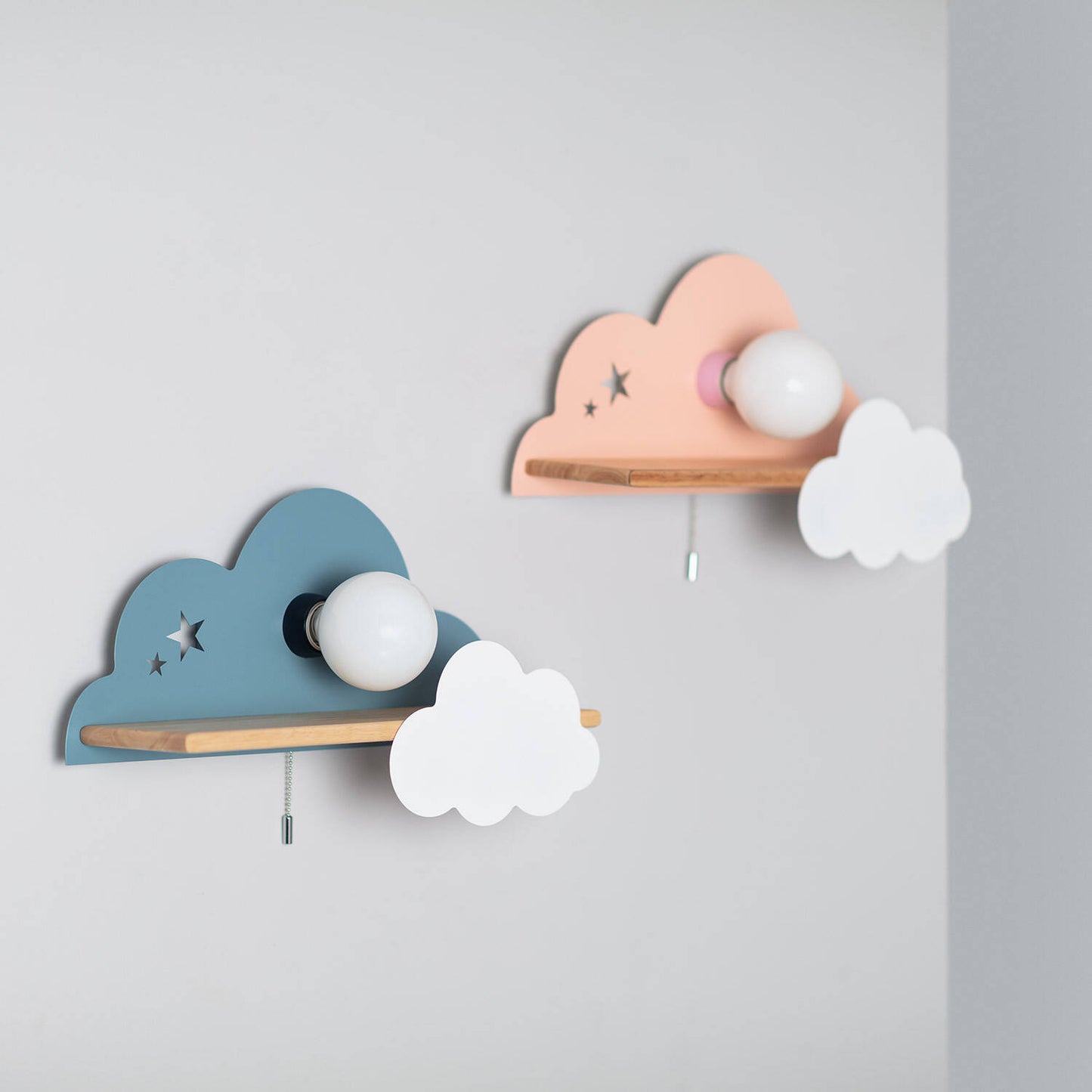 Lámpara de Pared de Madera y Metal Infantil Mahina