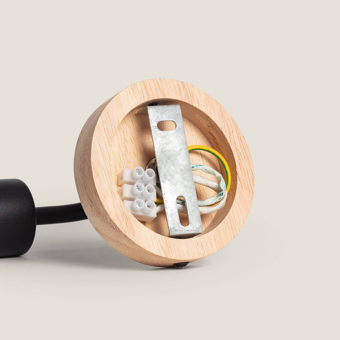 Lámpara de Pared de Madera y Metal Jedali