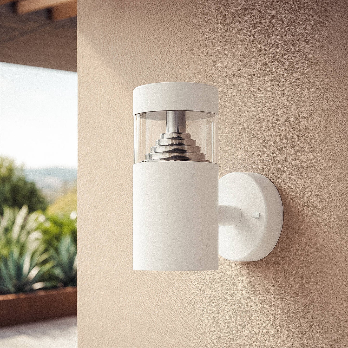 Lámpara de Pared Exterior LED 5W Acero Inoxidable Inti White
