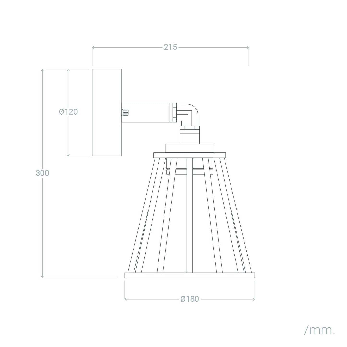Lámpara de Pared Exterior LED 6W Aluminio Bradda