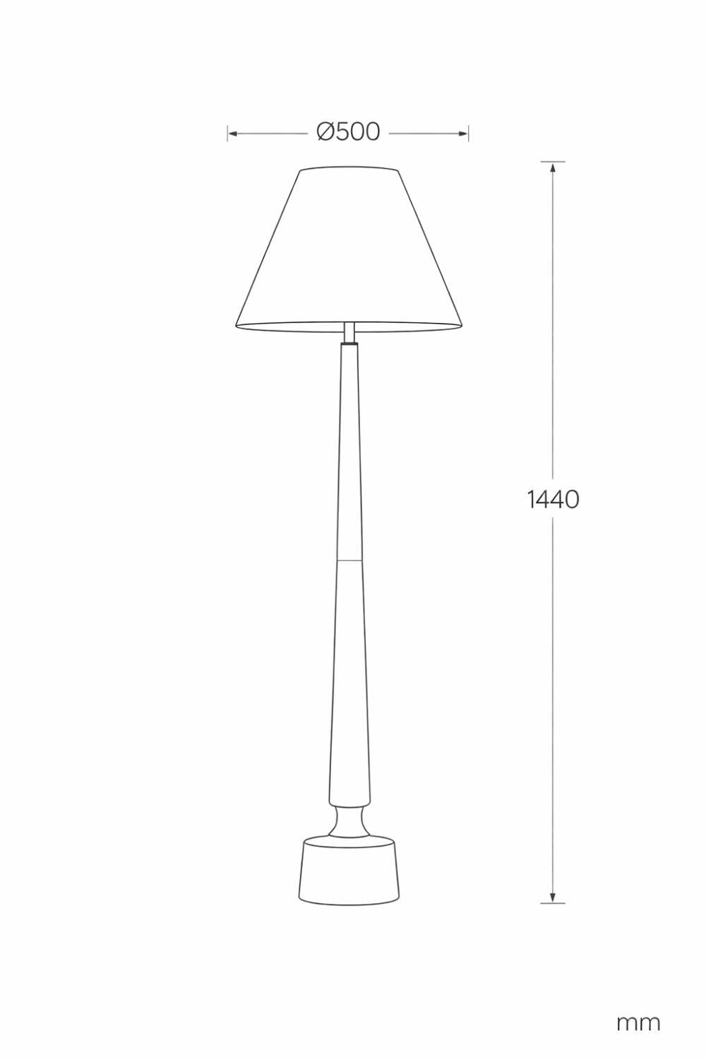 Lámpara de Pie Madera Kehna ILUZZIA