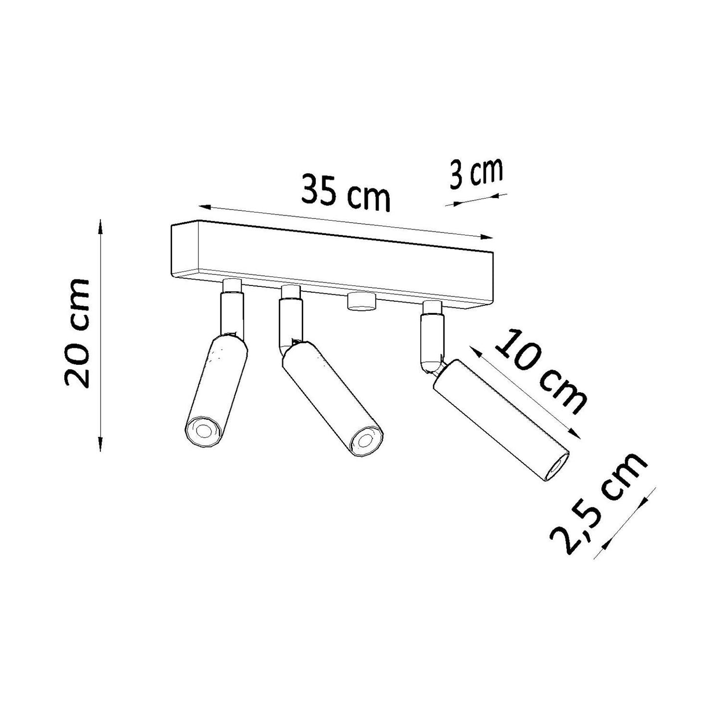 Lámpara de Techo Eyetech 3 SOLLUX