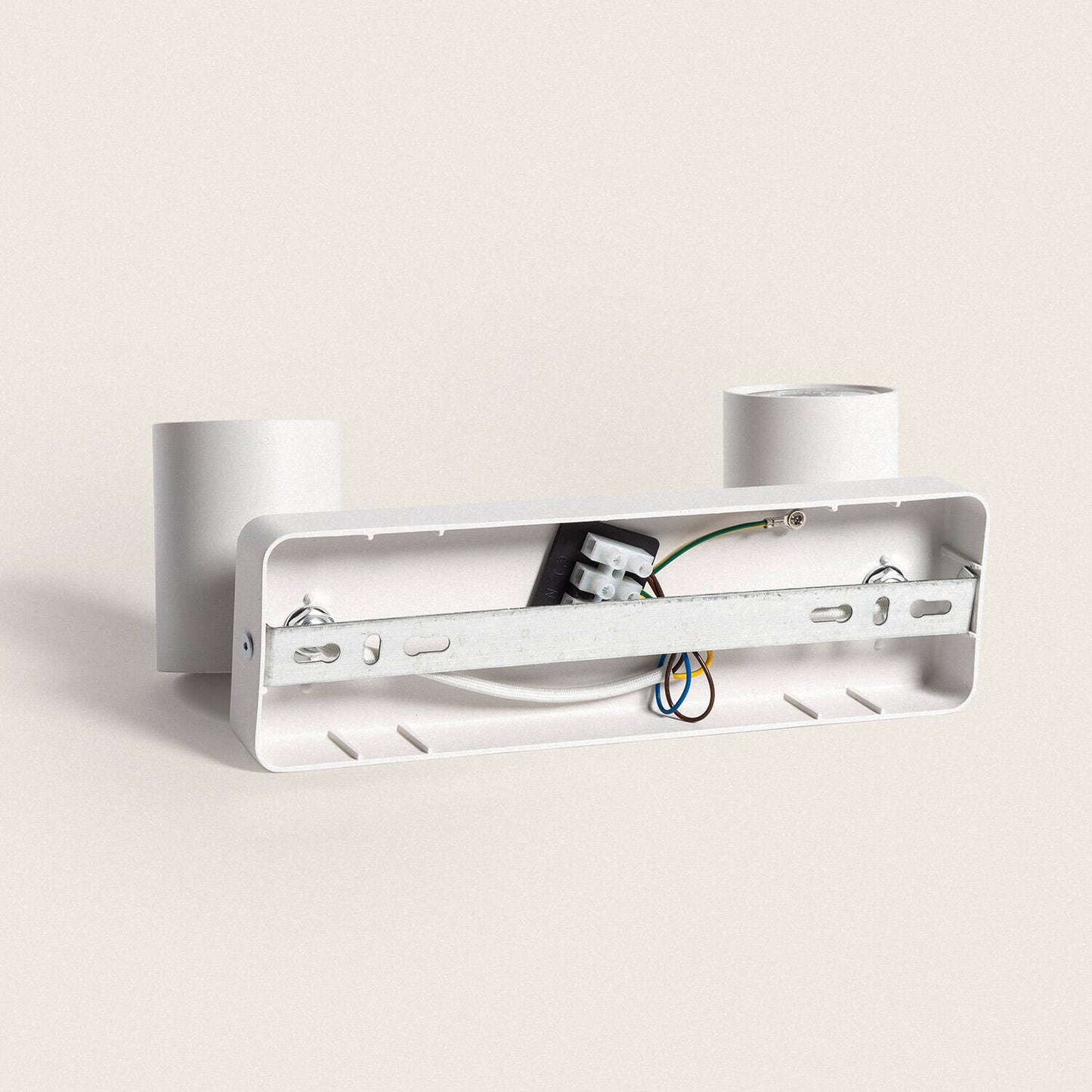 Lámpara de Techo Orientable Aluminio Cora 2 Focos Blanco