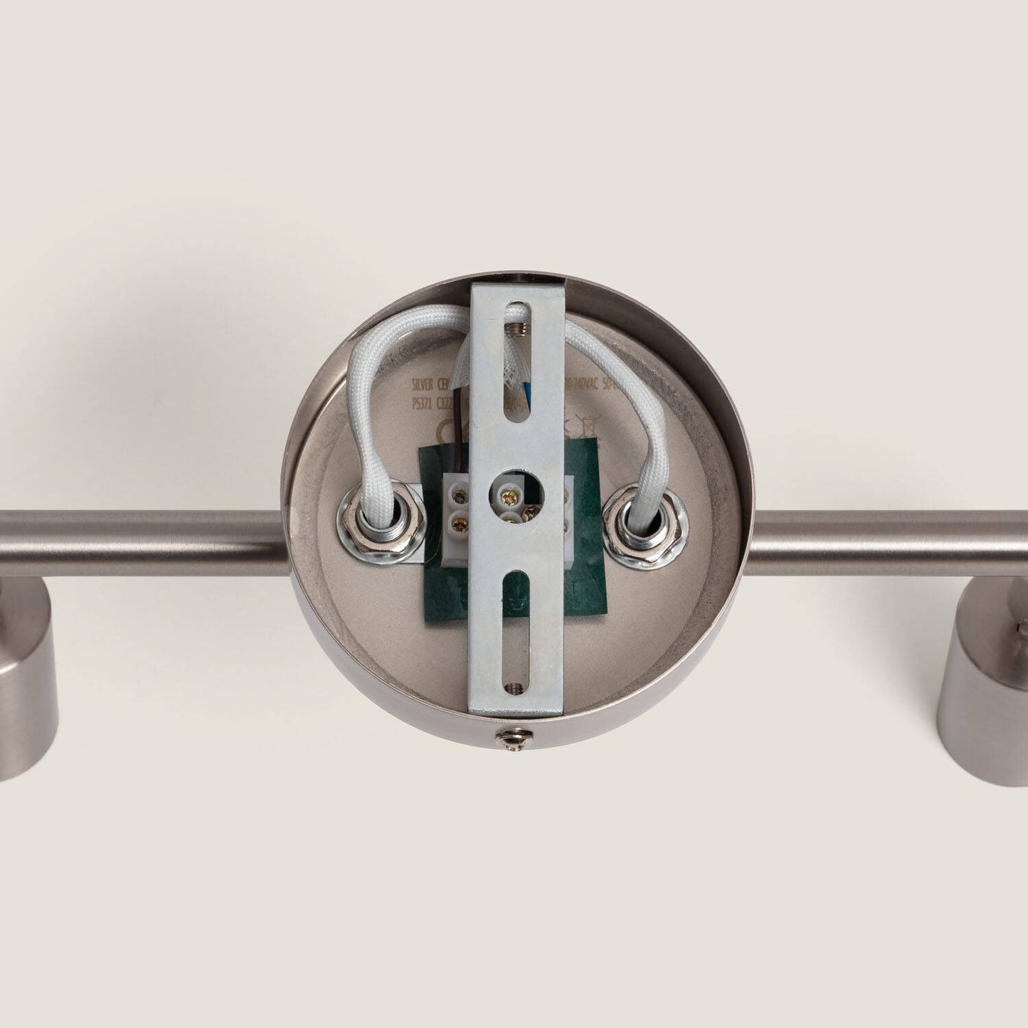 Lámpara de Techo Orientable Aluminio Oasis 2 Focos Plata