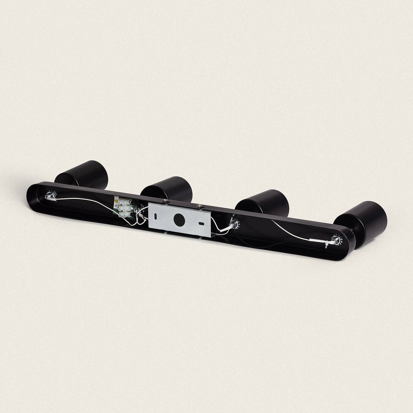 Lámpara de Techo Orientable Metal 4 Focos Albus Black Large
