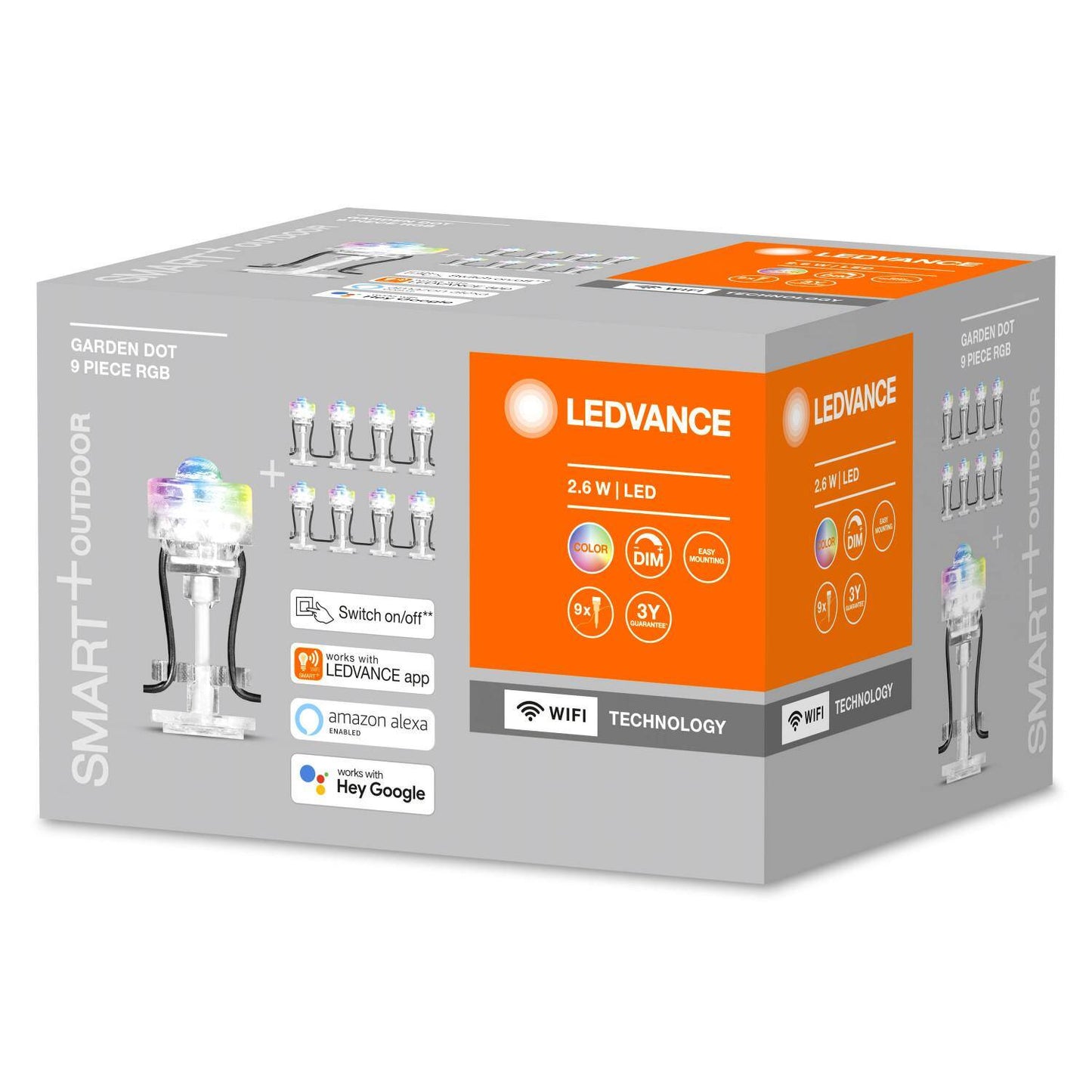 Luces LED 2.5W RGB Smart+ WiFi con Pincho para Exterior Mini LEDVANCE 4058075478534