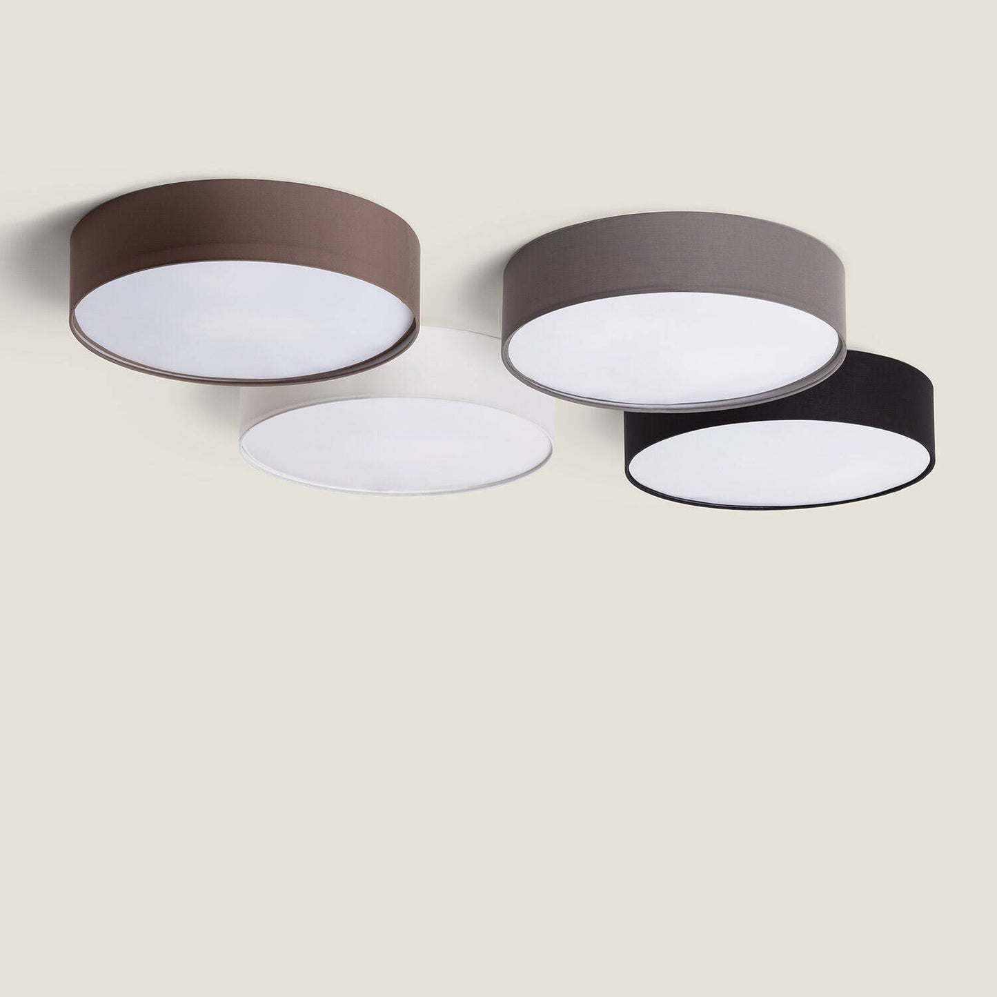 Plafón Circular Tela Ø500 mm Ranj