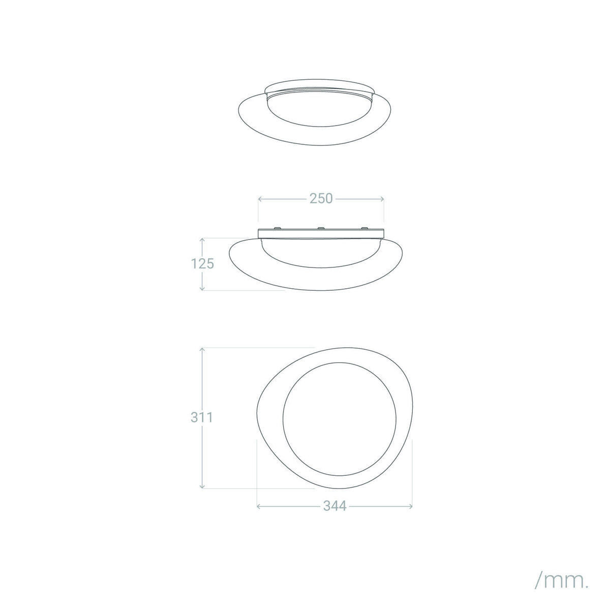 Plafón LED 10W Metal y Metacrilato CCT Seleccionable Camden S