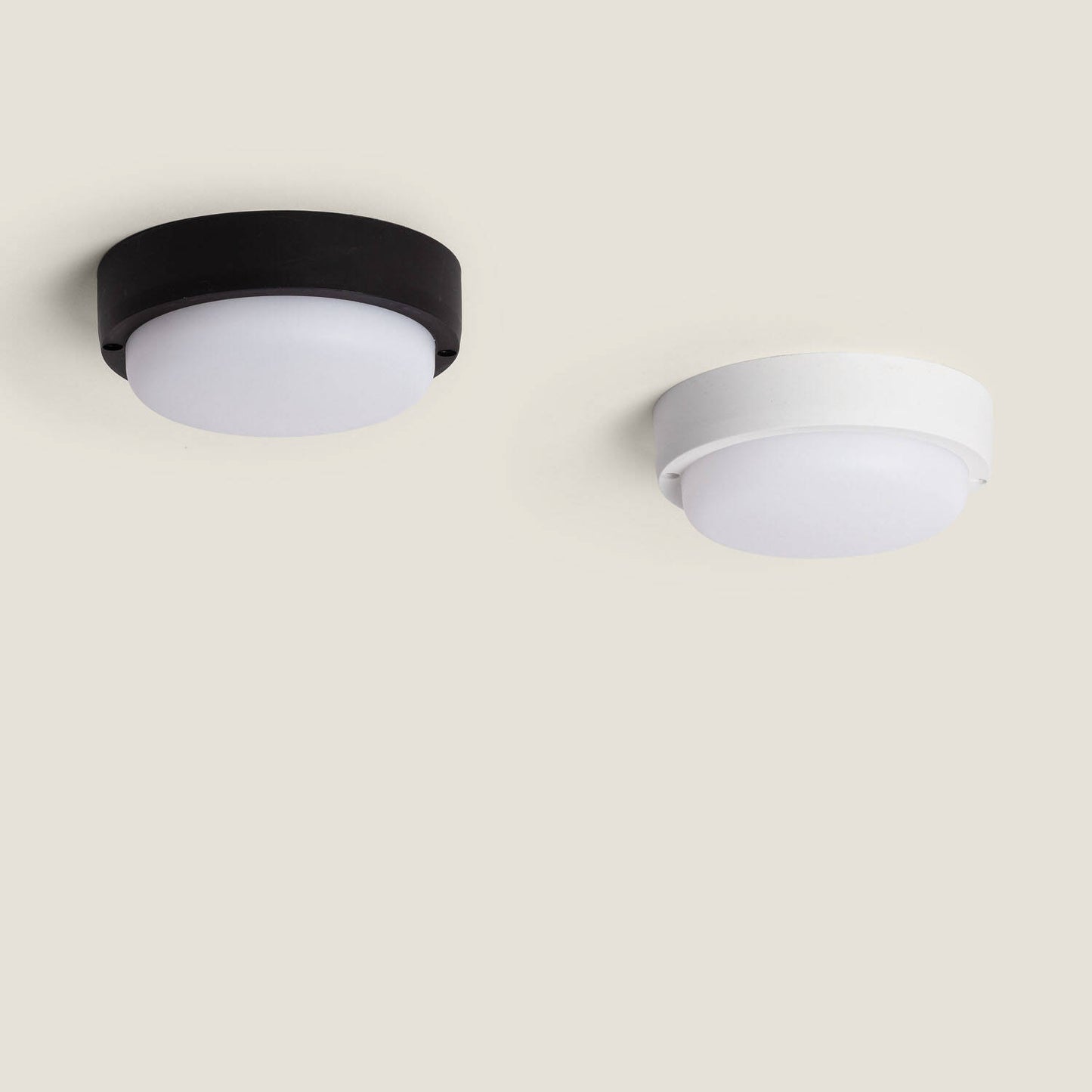 Plafón LED 15W Circular para Exterior Ø140 mm IP65 Hublot Black