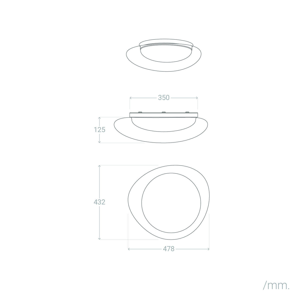 Plafón LED 18W Metal y Metacrilato CCT Seleccionable Camden M
