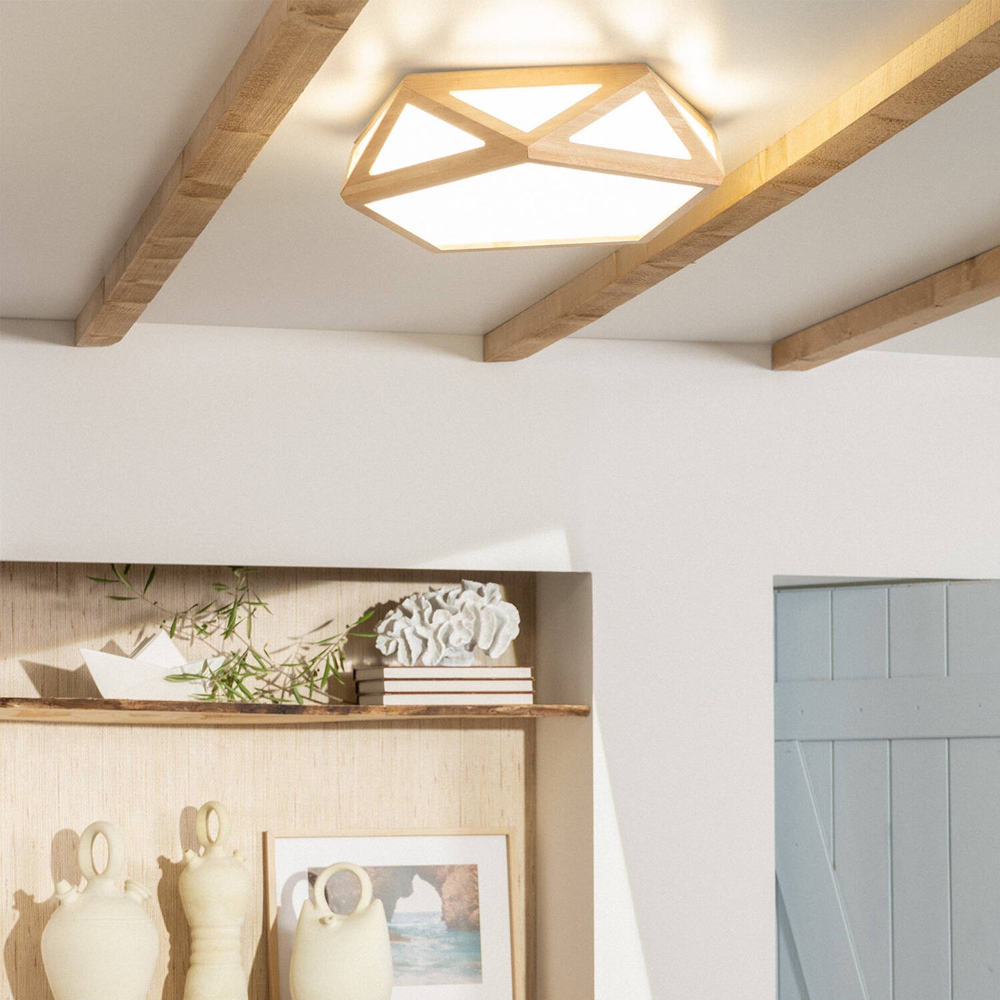 Plafón LED 20W Madera CCT Seleccionable Altigen
