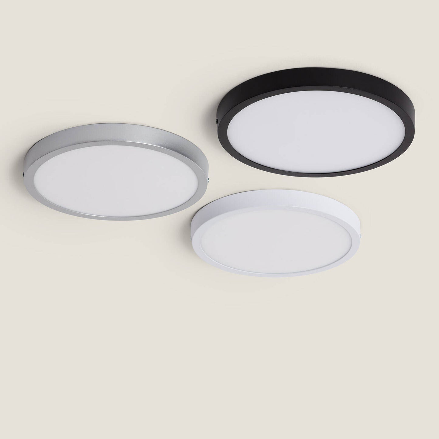 Plafón LED 24W Circular Aluminio Ø280 mm Slim CCT Seleccionable Galán SwitchDimm