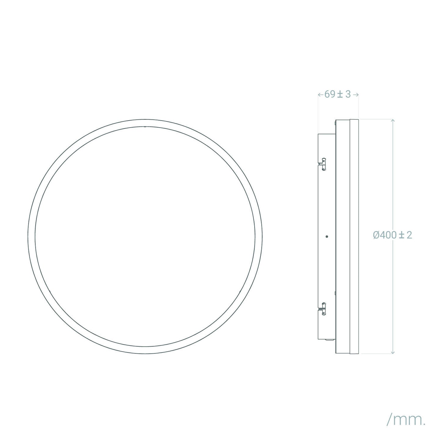 Plafón LED 24W Circular Metal CCT Seleccionable Zuse