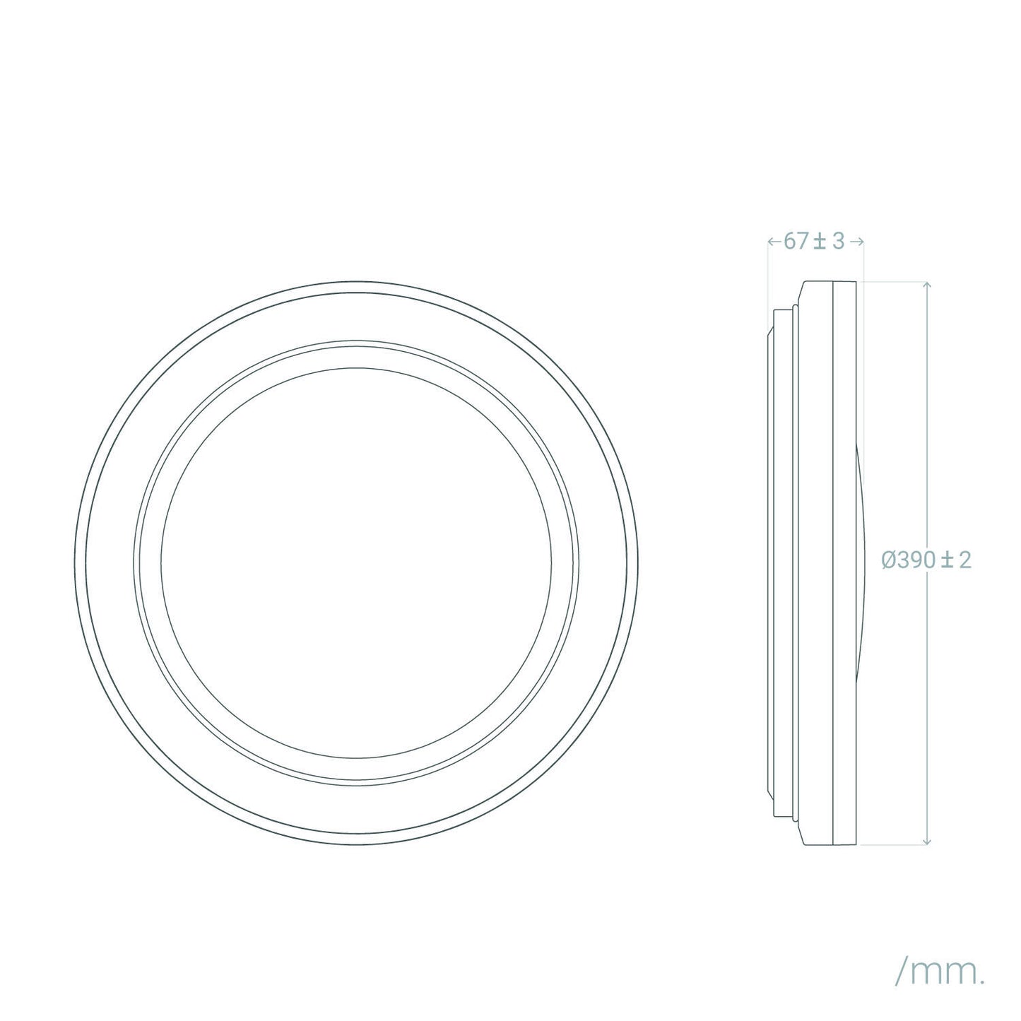 Plafón LED 24W Circular Metal Danne