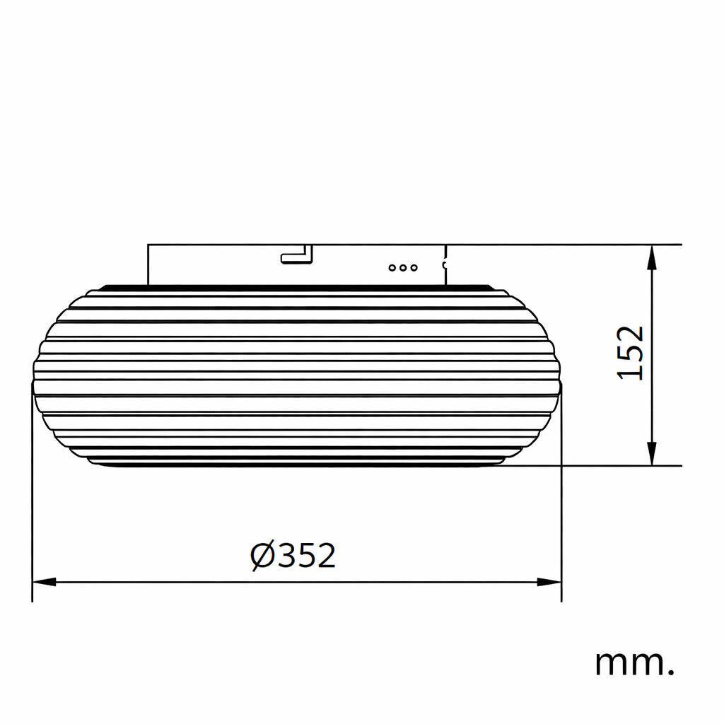 Plafón LED 24W Circular Metal Ø350 mm Junai