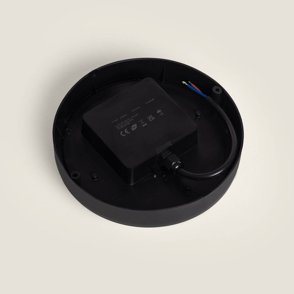 Plafón LED 25W Circular para Exterior Ø175 mm IP65 Hublot Black